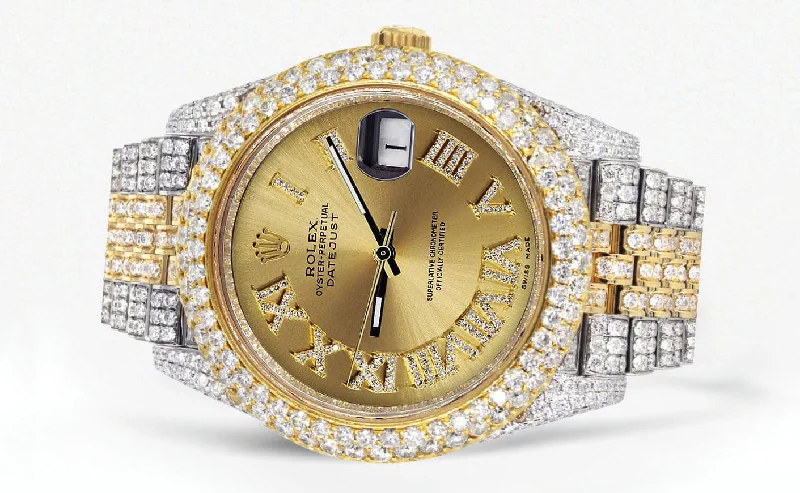 diamond-iced-out-rolex-datejust-41-25-carats-of-diamonds-custom-gold-roman-numeral-diamond-dial-jubilee-band