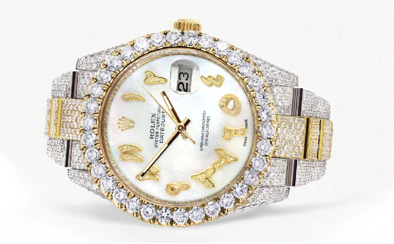 diamond-iced-out-rolex-datejust-41-25-carats-of-diamonds-custom-mother-of-pearl-arabic-numeral-diamond-dial-oyster-band-3