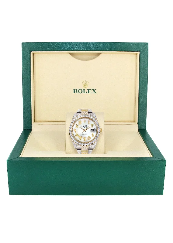 diamond-iced-out-rolex-datejust-41-25-carats-of-diamonds-custom-mother-of-pearl-arabic-numeral-diamond-dial-oyster-band-3