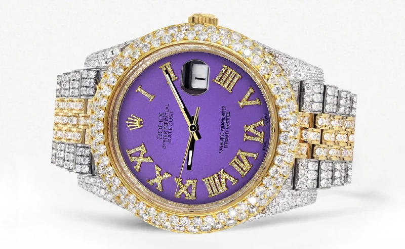 diamond-iced-out-rolex-datejust-41-25-carats-of-diamonds-custom-purple-roman-numeral-diamond-dial-jubilee-band-1