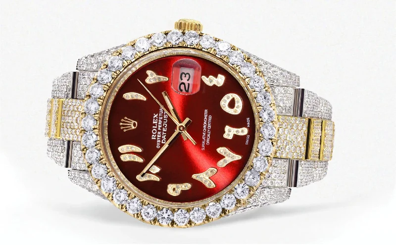 diamond-iced-out-rolex-datejust-41-25-carats-of-diamonds-custom-red-arabic-numeral-diamond-dial-oyster-band-2