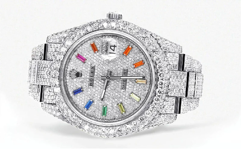 diamond-iced-out-rolex-datejust-41-25-carats-of-diamonds-custom-roman-numeral-diamond-dial-two-row-oyster-band