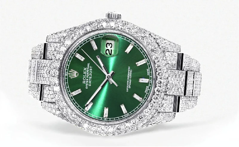 diamond-iced-out-rolex-datejust-41-25-carats-of-diamonds-green-diamond-dial-two-row-oyster-band