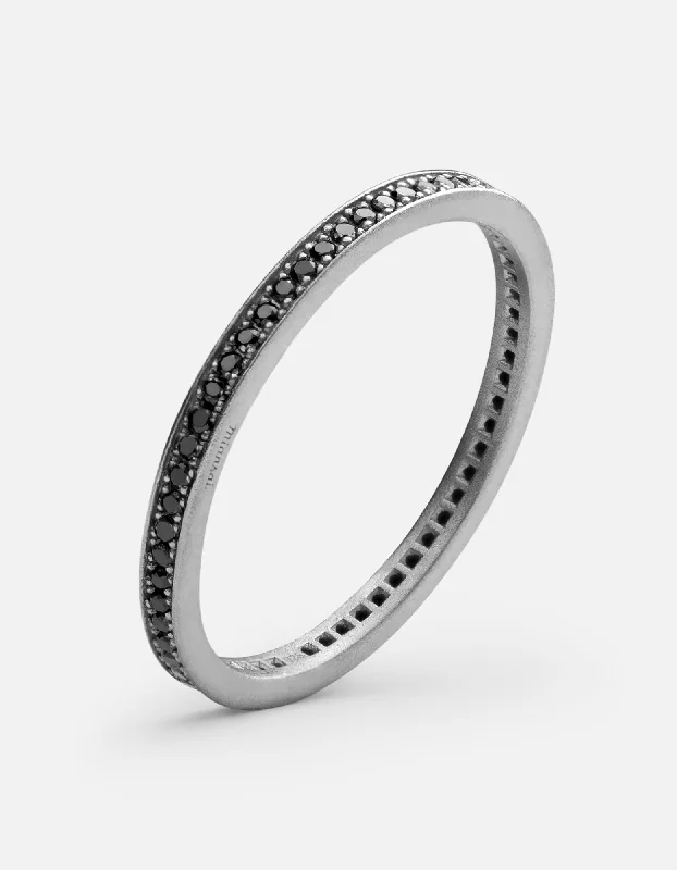 Matte Silver/Pave