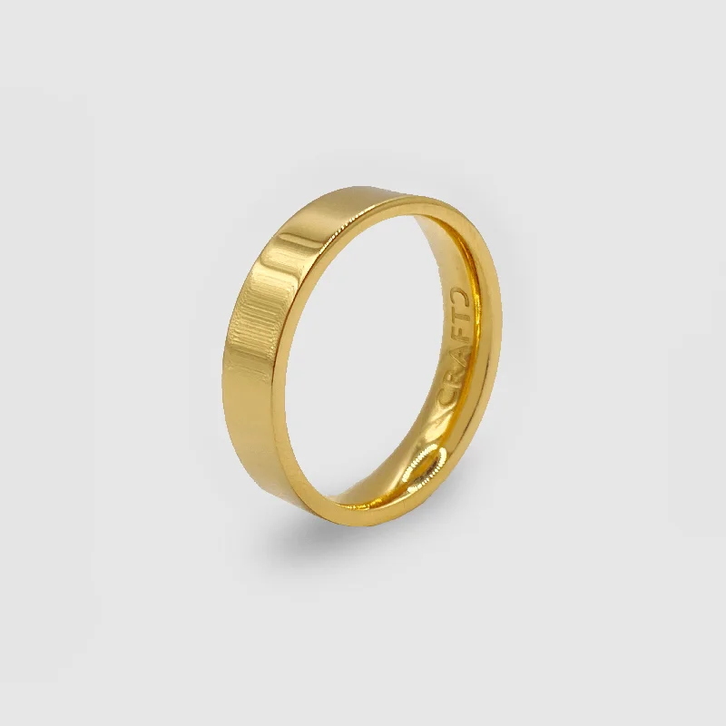 Flat Band Ring (Gold) 5mm