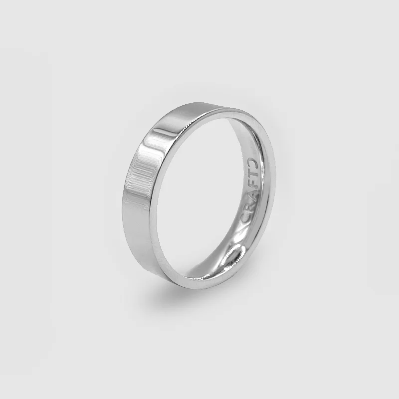 Flat Band Ring (Silver) 5mm