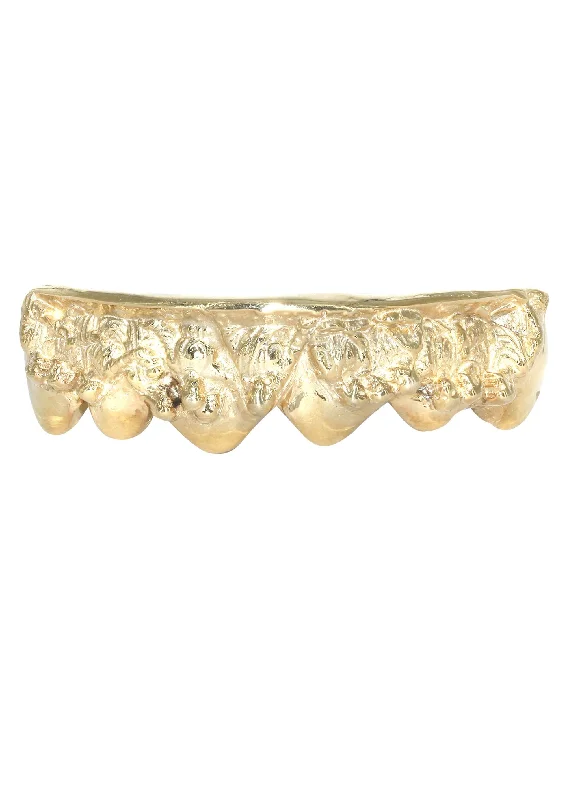 6 Teeth Diamond Puff Grillz