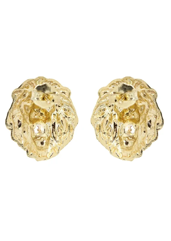 lion-head-10k-yellow-gold-earrings-appx-1-2-inches-wide