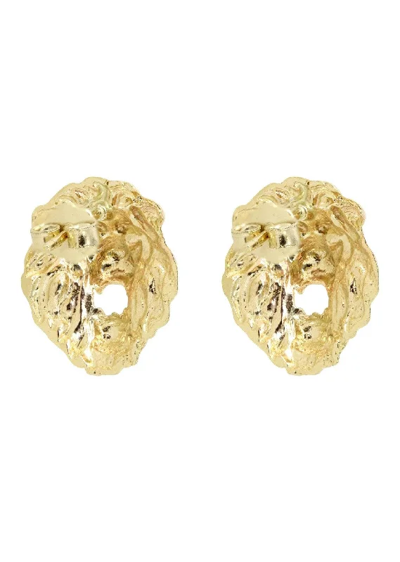 lion-head-10k-yellow-gold-earrings-appx-1-4-inches-wide