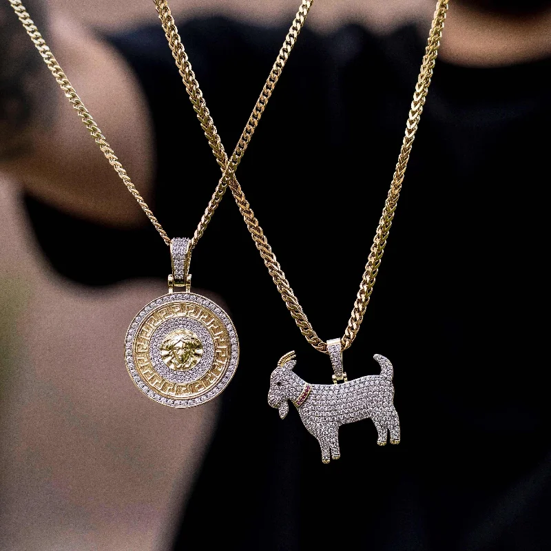 2 Chains + 2 Pendants - Yellow Gold