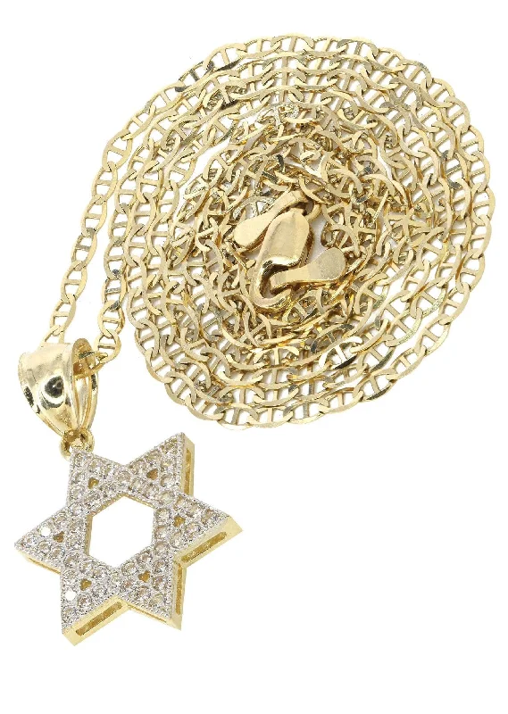 10K Yellow Gold Mariner  Star Necklace | Appx. 5 Grams