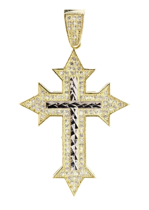 10K Gold Cross Pendant  |  5.3 Grams