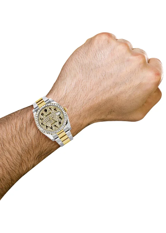 new-style-diamond-gold-rolex-watch-for-men-36mm-arabic-diamond-dial-oyster-band