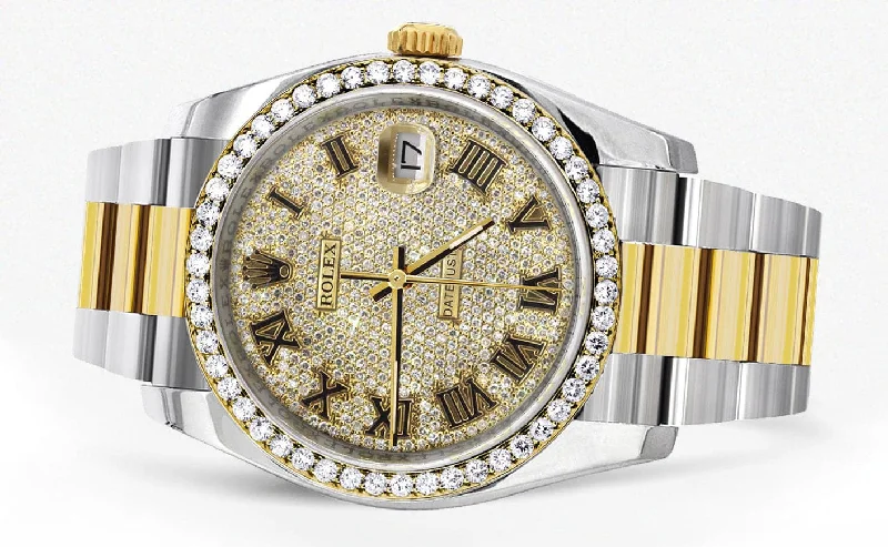 new-style-diamond-gold-rolex-watch-for-men-36mm-roman-diamond-dial-oyster-band