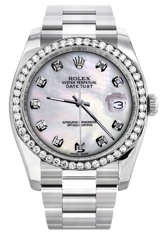 116200 | Rolex Datejust Watch | 36Mm | Mother of Pearl Dial | Oyster Band