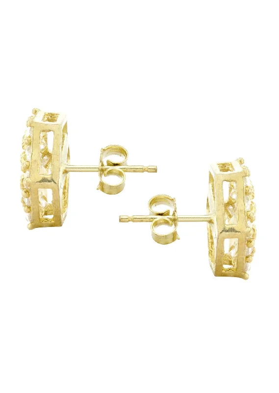 octagon-cz-10k-yellow-gold-earrings-appx-1-2-inches-wide-1