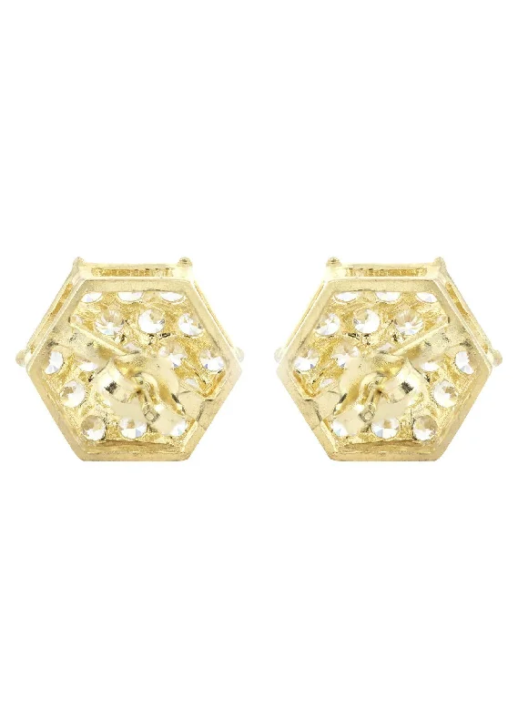 octagon-cz-10k-yellow-gold-earrings-appx-1-2-inches-wide-1