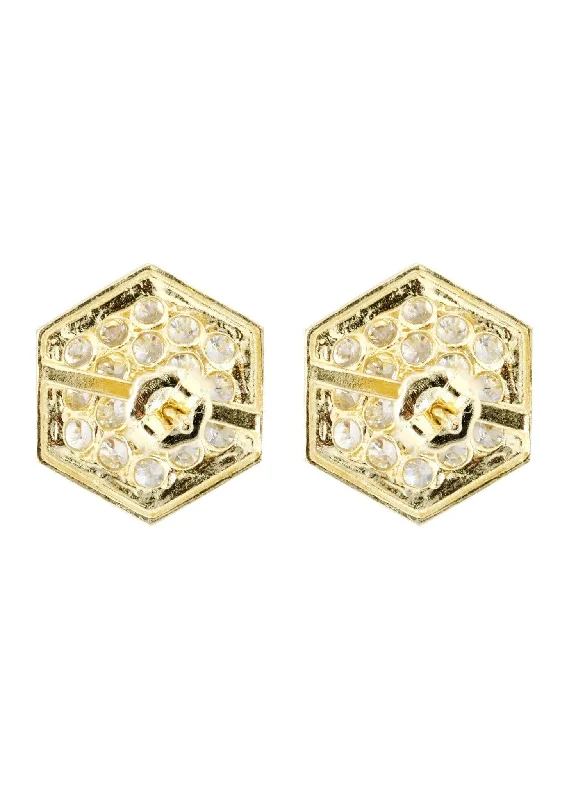 octagon-cz-10k-yellow-gold-earrings-appx-1-2-inches-wide-2