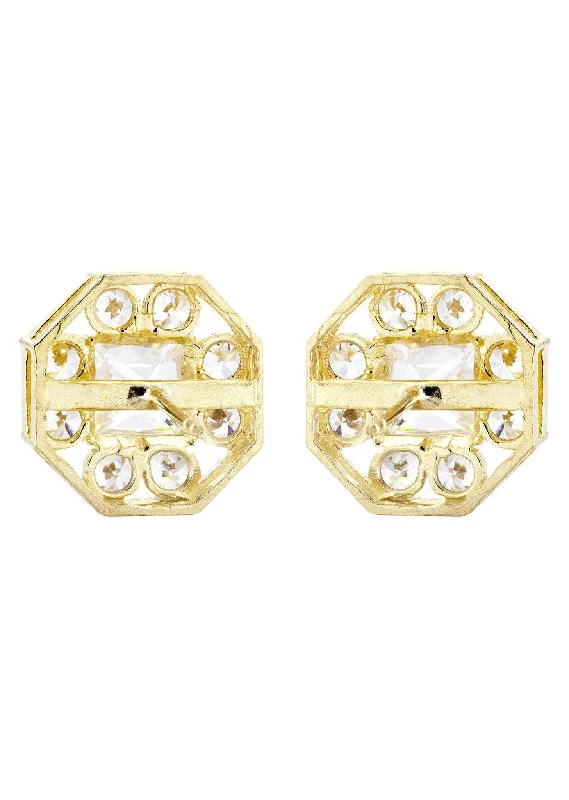 octagon-cz-10k-yellow-gold-earrings-appx-1-2-inches-wide