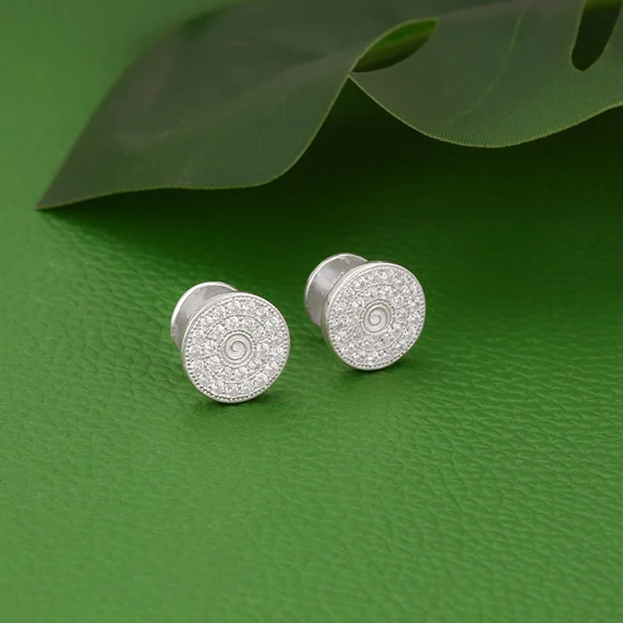 round-stoned-cufflink