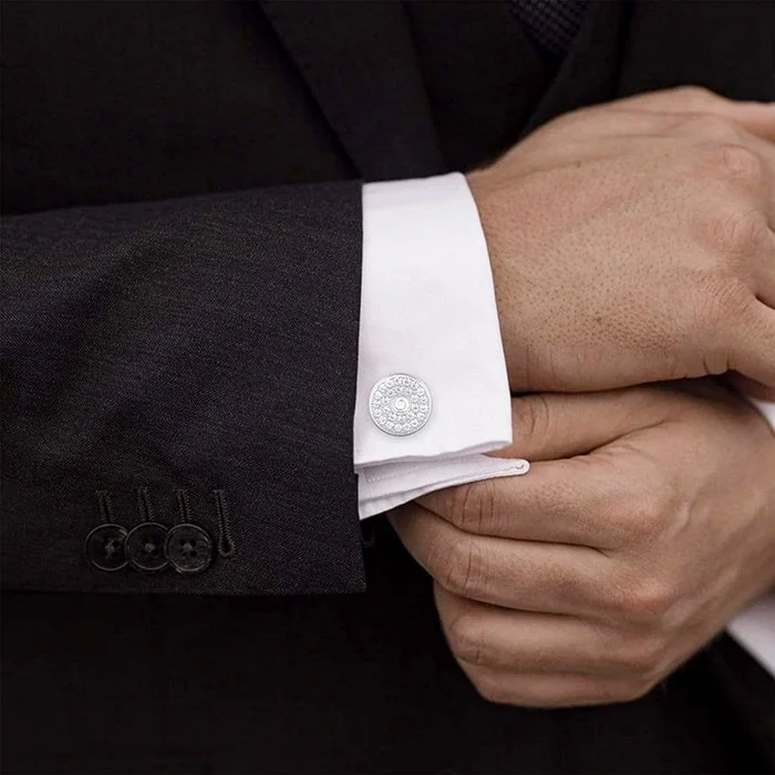 round-stoned-cufflink