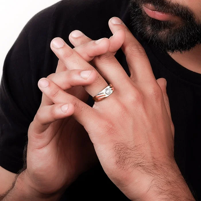 silver-and-rose-gold-timeless-radiance-mens-ring