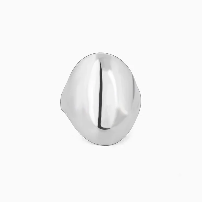 Silver Avant-Garde Ring For Him