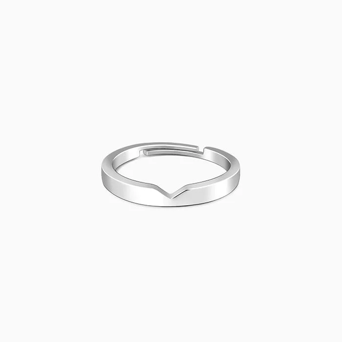 Silver Classic Ring Band for Him