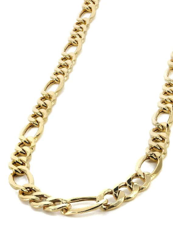 14K Gold Chain - Solid Figaro Chain