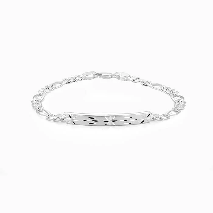 Silver Let It Snow Bracelet For Him