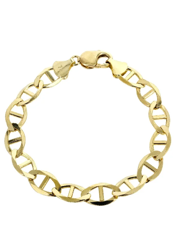 14K Gold Bracelet Solid Mariner For Women