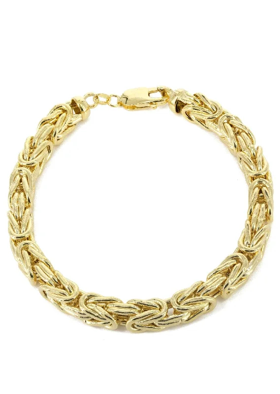 14K Gold Bracelet Byzantine