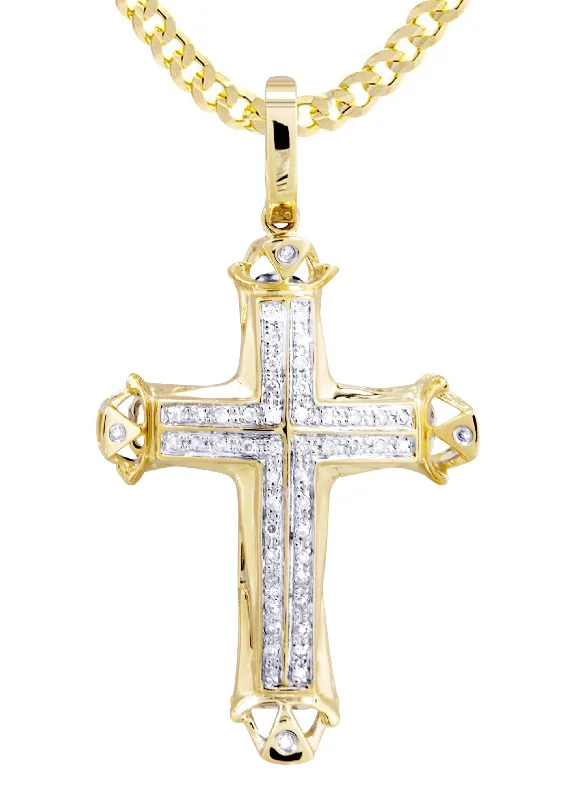 10k-yellow-gold-cross-pendant-cuban-chain-0-21-carats-1