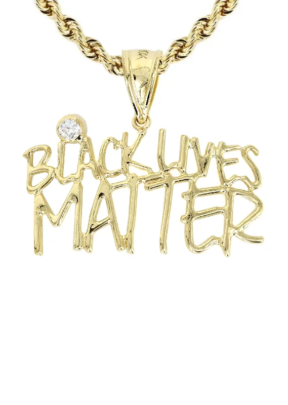 10k-yellow-gold-rope-chain-cz-black-lives-matter-pendant-appx-13-6-grams