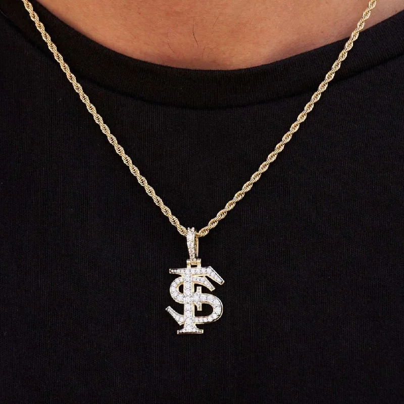 Florida State Seminoles Micro Logo Pendant - Yellow Gold