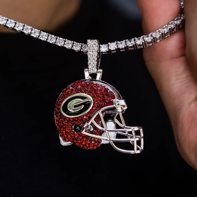 Georgia Bulldogs Football Helmet Pendant