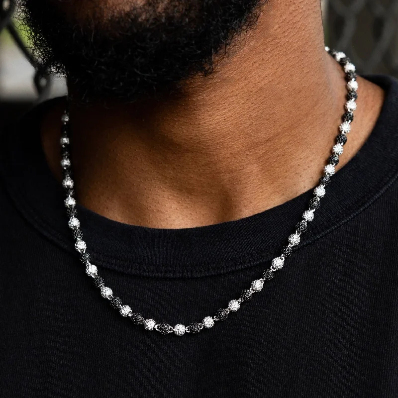 Two-Tone Iced Ball Chain