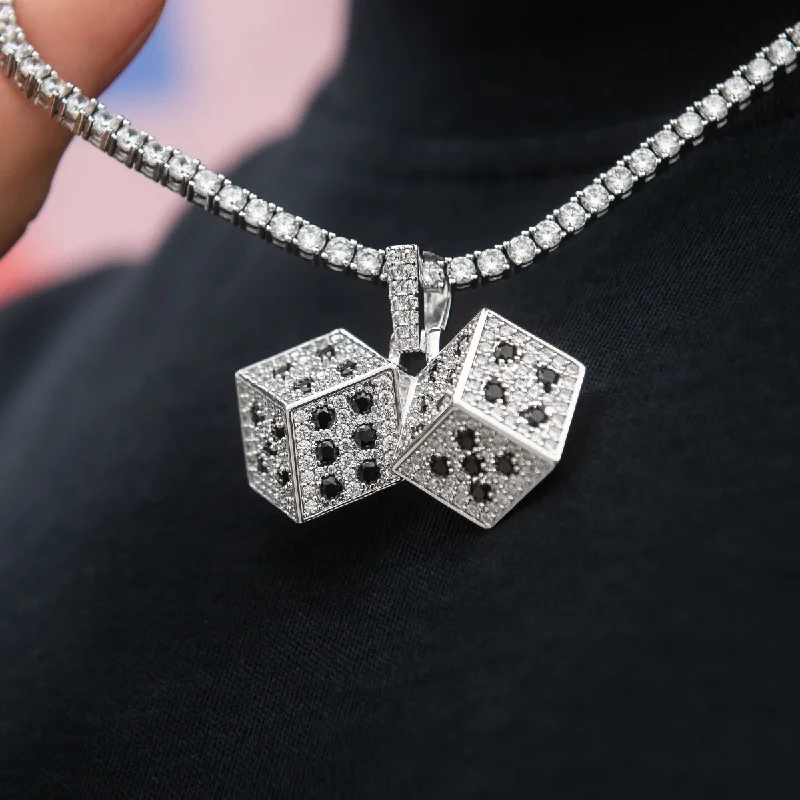 Iced Dice Pendant