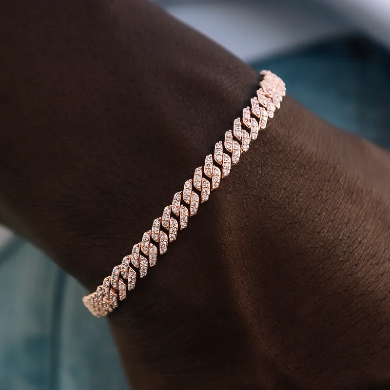 micro-diamond-prong-cuban-chain-bracelet-in-rose-gold-6mm