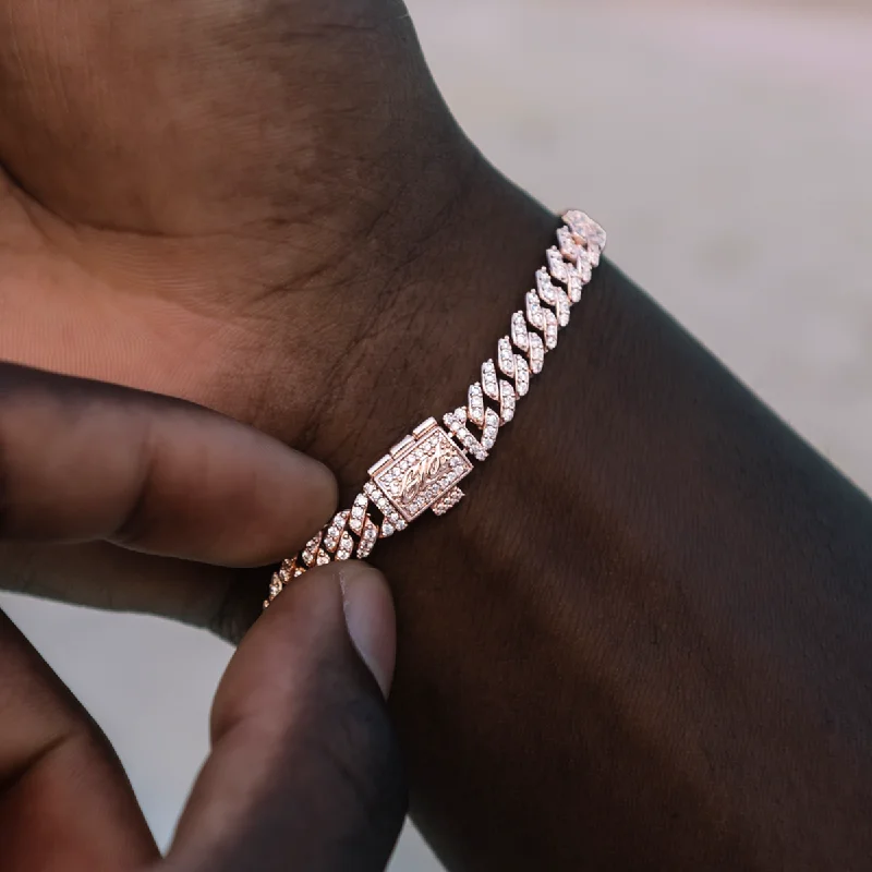 micro-diamond-prong-cuban-chain-bracelet-in-rose-gold-6mm