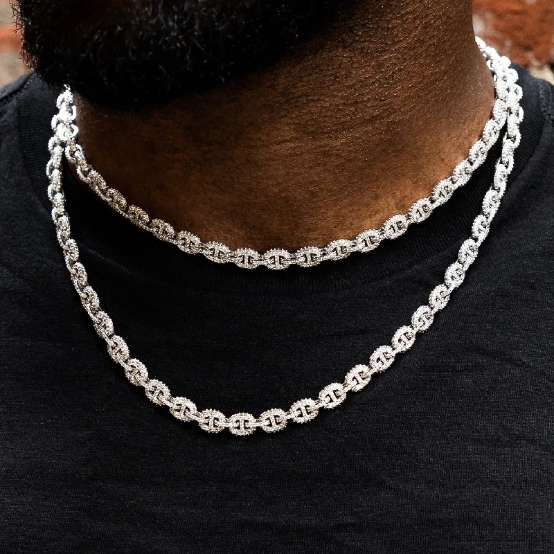 Micro Valentina Chain in White Gold