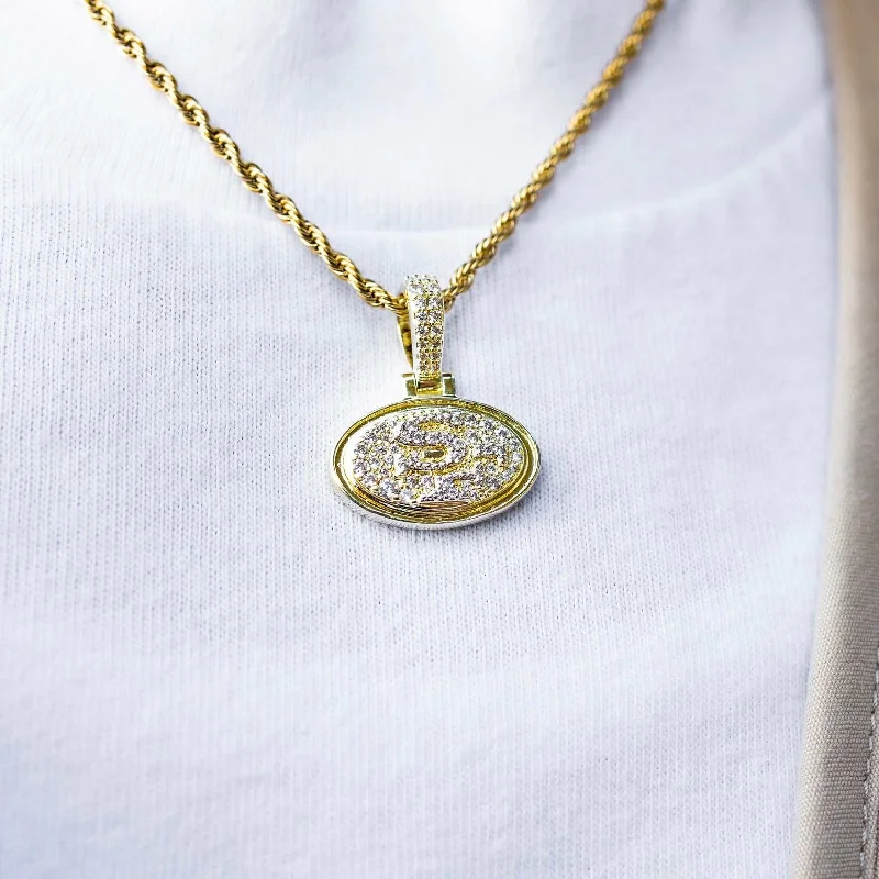 San Francisco 49ers Micro Logo Pendant - Yellow Gold