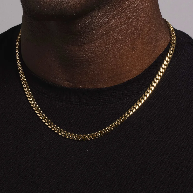 Solid Gold Miami Cuban Link Chain (5mm)