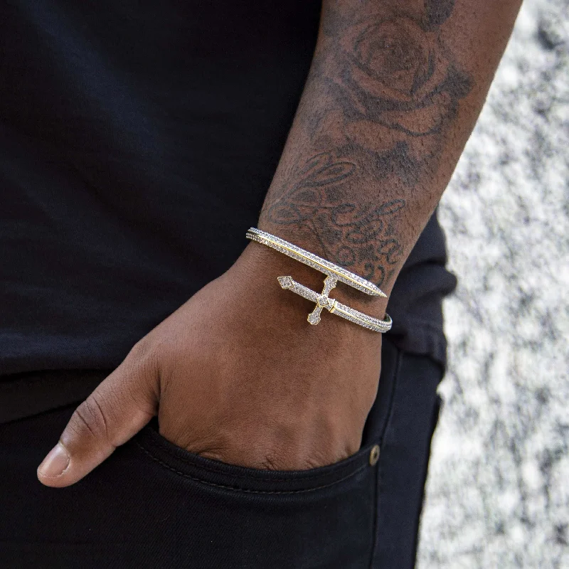 Two Tone Dagger Bracelet