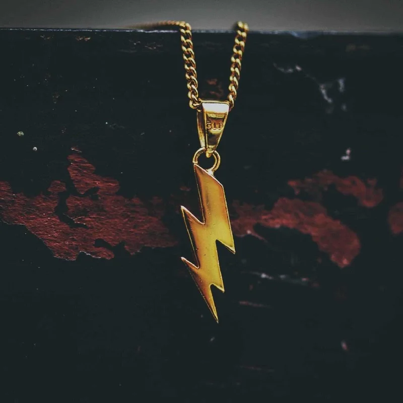 18k Vermeil Micro Lightning Bolt