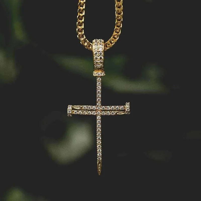 18k Vermeil Nail Cross