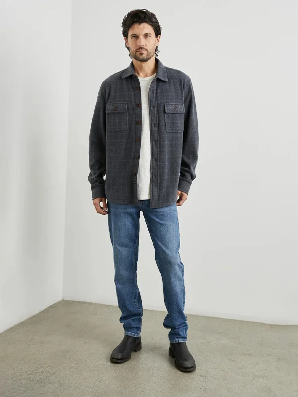 Alder Shirt - Navy Jaspe Check