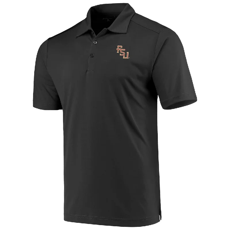 Antigua Men's Stacked FSU Logo Performance Polo - Black