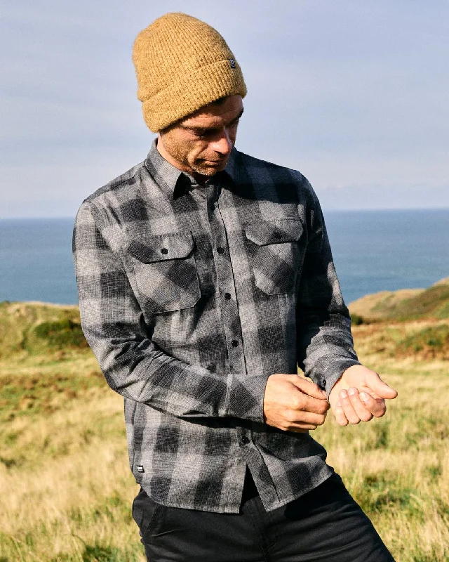 Bertie - Mens Check Shirt - Dark Grey