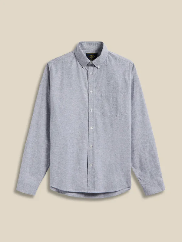 Brushed Oxford Shirt - Blue